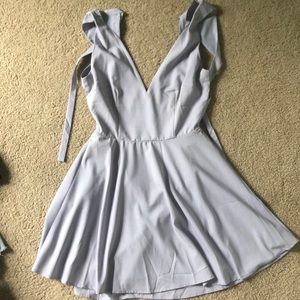 Tobi Lilac Open Back Dress